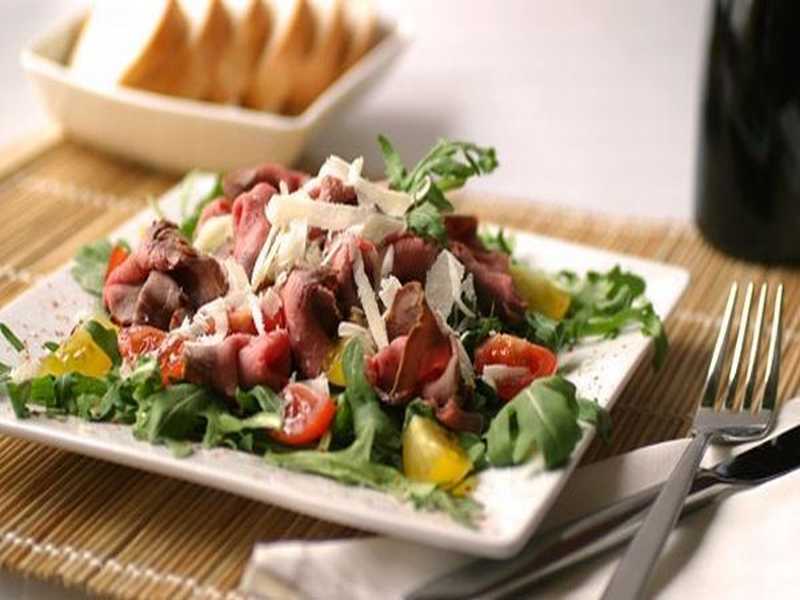 Roastbeefsalat mit Dijon-Dressing