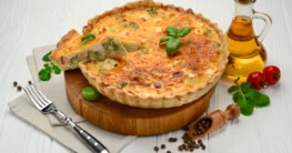 Frittata mit Lachs und Spinat