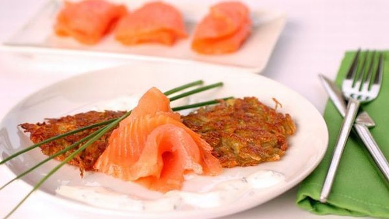 Kartoffel-Rösti mit Räucherlachs