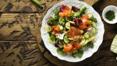 Lachs-Gurken-Salat