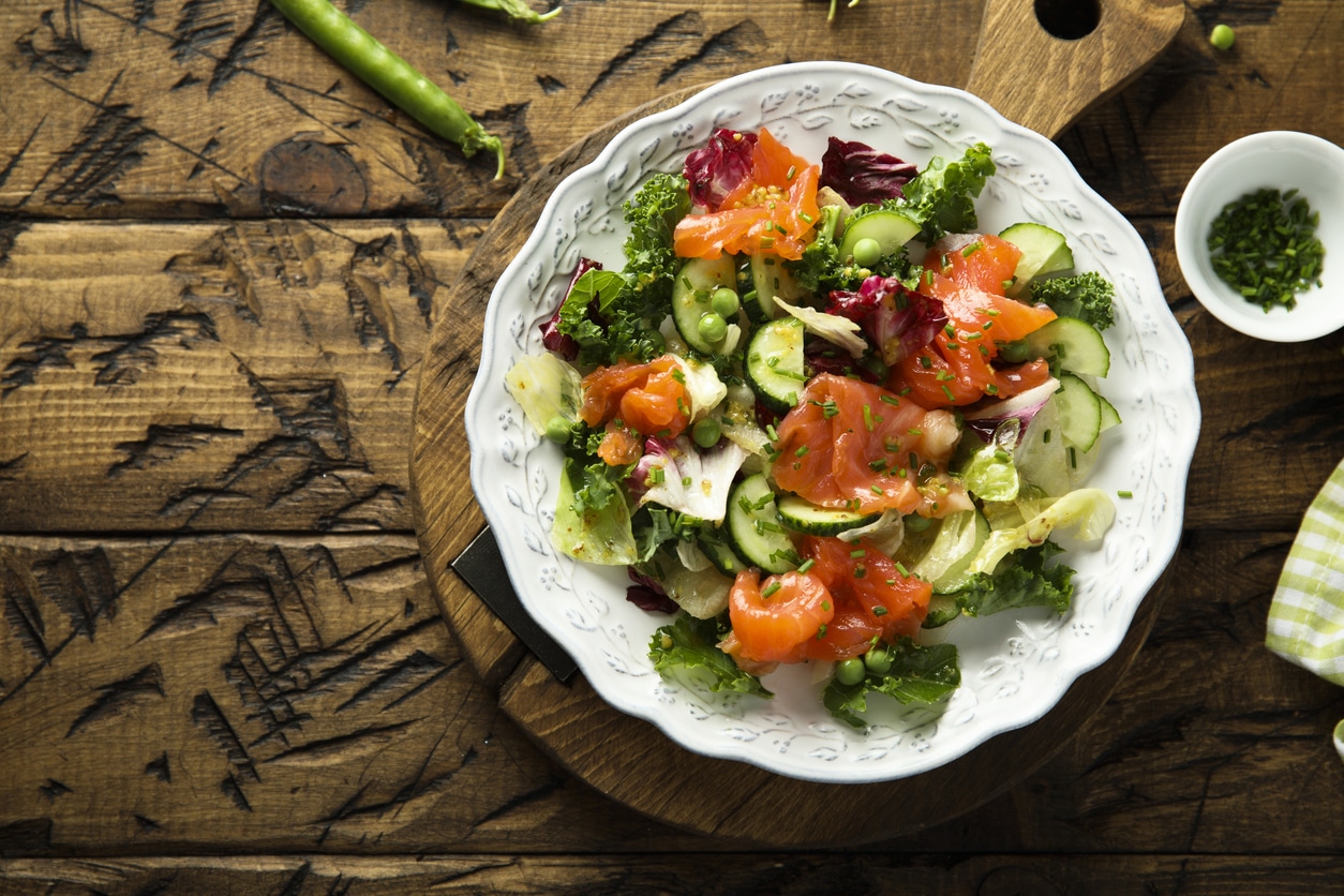 Lachs-Gurken-Salat
