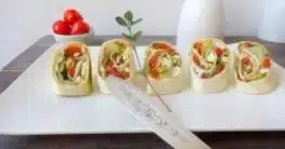 Aromatisch gefüllte vegetarische Wraps