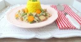 Veganes “Hühner-Frikassee“