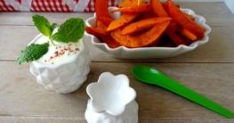 Hokkaido Frites mit Limetten-Minz-Dip