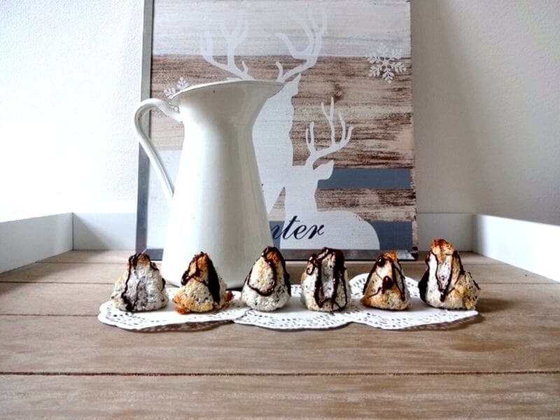 Vegane Kokos Makronen mit Chia