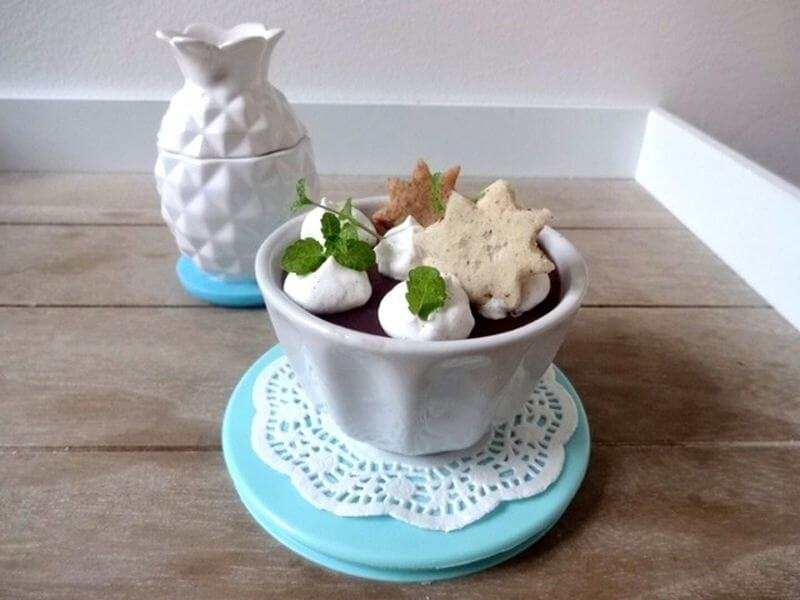 Glühwein Gelée mit Vanille-Rahm