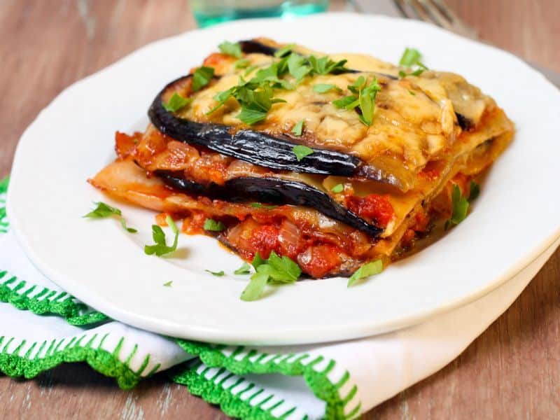 Vegetarische Lasagne mit Auberginen