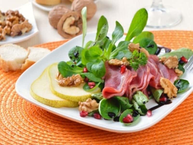 Feldsalat mit Speck 