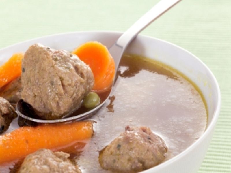 Kalbsfleischbrühe