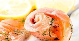 Gefüllte Lachs Röllchen