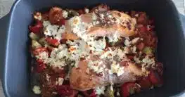 Low Carb Lachs mit Ofengemüse