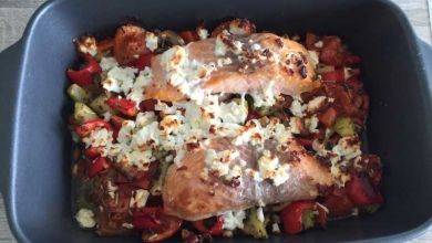 Low Carb Lachs mit Ofengemüse