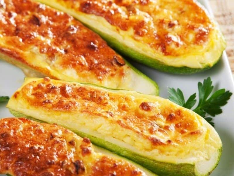 Überbackene Zucchini