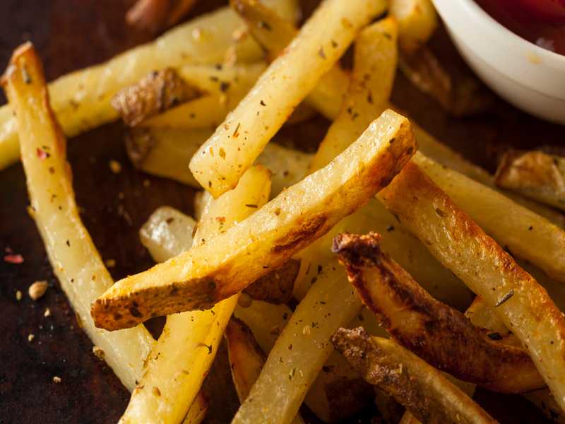 Selbstgemachte Ofen Pommes frites Rezept