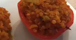 Gefüllte Paprika mit Hirse