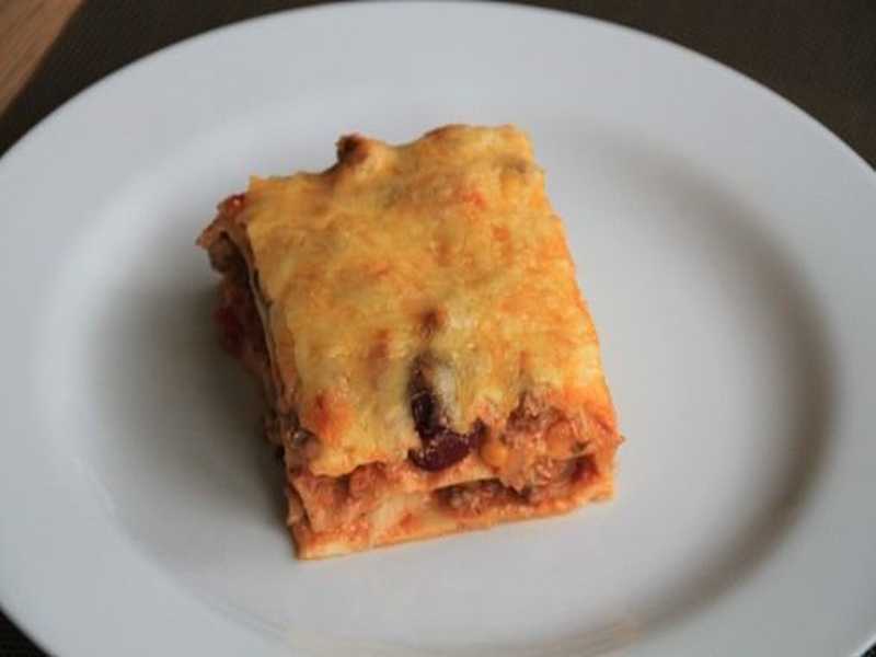 Mexikanische Enchilada Lasagne