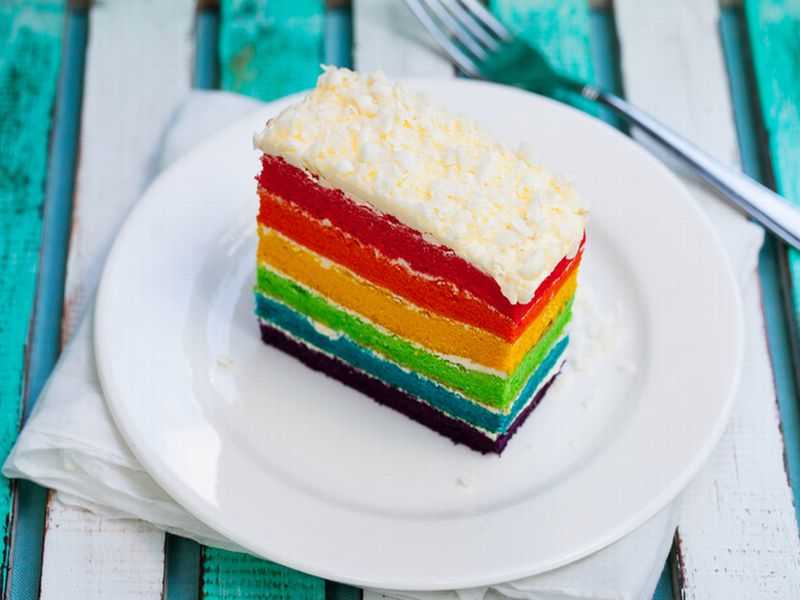 Regenbogen Kuchen
