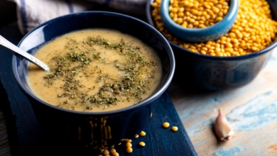 Linsensuppe mit gelben Linsen