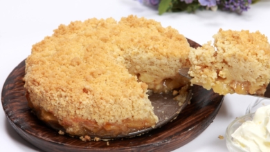 Veganer Apfel Streusel Kuchen