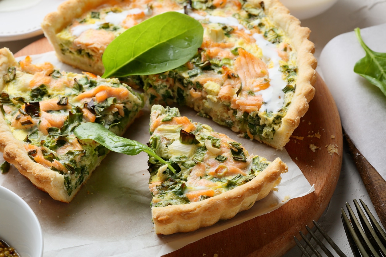 Lachs Quiche