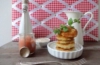 Vegane Mini-Rösti auf Mandel-Sahne mit Rhabarber-Kompott Rezept