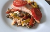 Ofenlachs mit Paprika-Tomaten Gemüse
