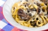 Spaghetti con funghi