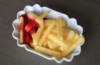 Ananas Fritten mit Himbeerketchup